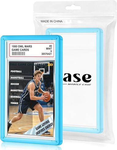 for PSA Slab Guard,Durable PSA Slab Protector Case,Hard TPU Stackable,Shock Absorbing Edge Protection,Soft Touch,Multiple Colors Guards with Precision Fit for Graded Cards Case,Clear in Kuwait