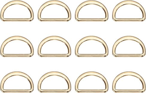 Metal D Ring - Zinc Alloy D Buckle Solid Welded Flat Dee Rings, for Hardware Bag Backpack Wallets Straps in Saudi Arabia