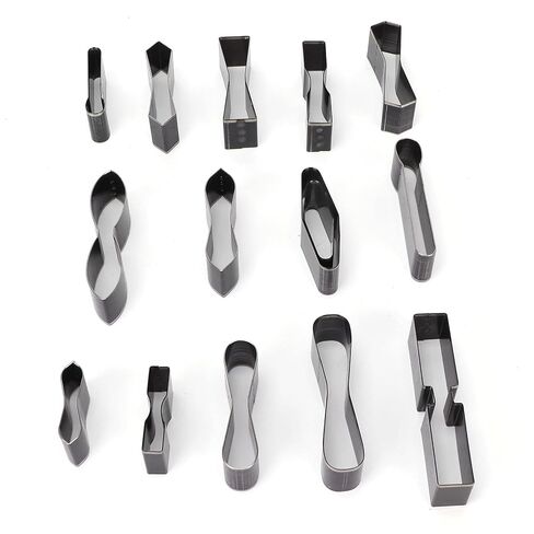 Leather Hole Punch Die Cutter - Multi-Shape Metal Hollow Punch Tool - Leather Cutting Dies for Belts, Watch Bands, Straps, Dog Collars in Kuwait