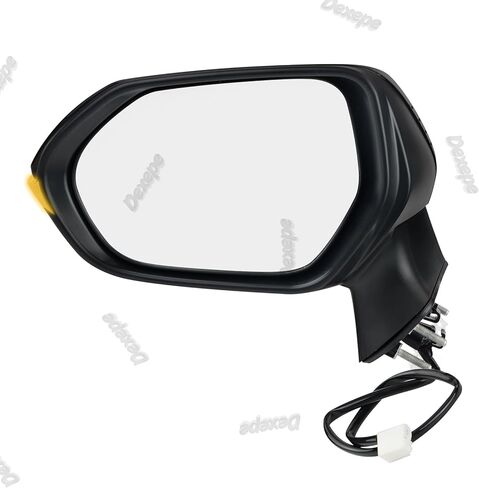 Passenger Side Mirror Assembly Compatible with Toyota Corolla 2020-2025 Non-heated Power Adjustable Glass Replace 8791012F60, TO1321391, 8791002916, 8791002928 Black (3Pin Right) in Kuwait