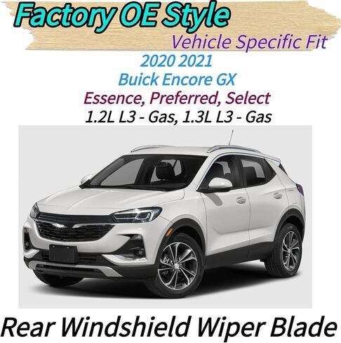 Rear Wiper Blade for Buick Encore GX 2020 2021 | Exact Fit Essence Preferred Select Models | OEM Replacement Rear Back Windshield Wiper Blade in Saudi Arabia