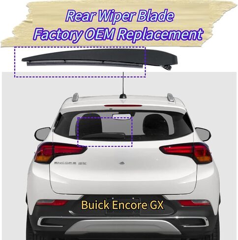 Rear Wiper Blade for Buick Encore GX 2020 2021 | Exact Fit Essence Preferred Select Models | OEM Replacement Rear Back Windshield Wiper Blade in Saudi Arabia
