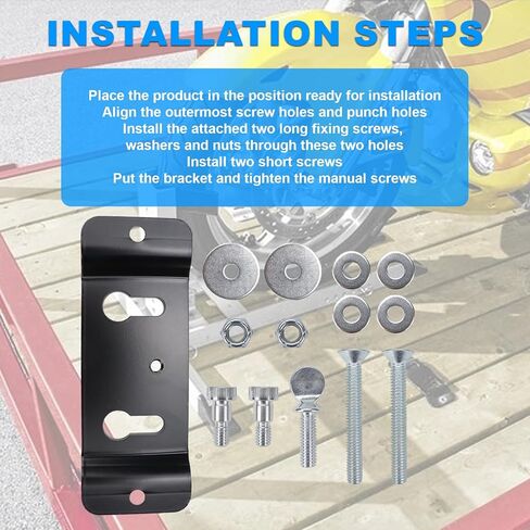 1 Pack Trailer-Stop Adapter Kit Compatible with Pit-Stop Wheel Chock System TK-3000 Ensure Secure Upright stabilization of Motorcycles with Safe and Easy Loading & unloading in Saudi Arabia