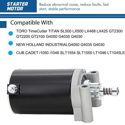 Kohler Starter Replacement for 7000 Series Mowers wth KT715-KT745 Courage Twin SV710-SV840 Engine 20-27 HP with OE 3209801 3209803 3209804 3209808 410-21111 SAB0157 9 Teeth in Kuwait