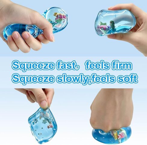 Stress Cube Squishy Fidget Toy - 2 Pack Maltose Sticky Squeeze Toy, Crystal Clear Squishy Stress Reliever for Teens & Adults Men, Sensory Calming Toy for Anxiety ADHD, Party Favors Goodie Bag Fillers in Saudi Arabia