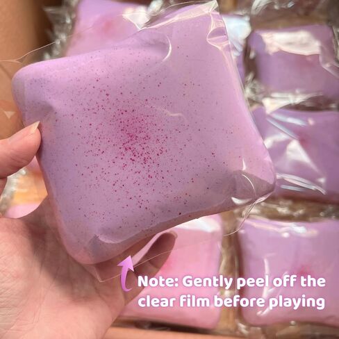 4 Inch Sticky Bread Squishy Toys, Super Soft Thick Toast Slow Rising Squishy, Realistic Toast-Shaped Squeeze Toys, Big Food Squishies for Adults Stress Relief (Purple) in Saudi Arabia
