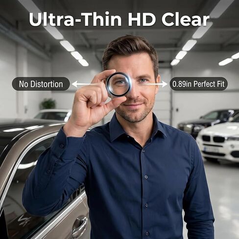 Car Camera Lens Protector, 22.6mm HD Clear Glass Cover with Hydrophobic Coating, Anti-Scratch for Vehicle Backup Camera and Safety System (2-Pack) in Saudi Arabia
