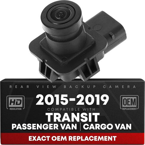 كاميرا احتياطية للرؤية الخلفية، مساعد الوقوف العكسي - متوافق مع 2015-2019 Ford Transit Cargo Van، Passenger Van - OEM CK4Z19G490A، CK4T19G490AB، 592-027، FO1960146 in Kuwait