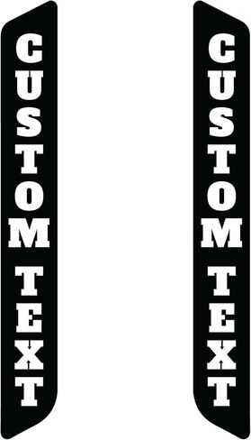 أجزاء دورة Kustom بدائل عاكس الشوكة الأمامية المخصصة للنص. تباع في أزواج. متوافق مع العديد من موديلات هارلي ديفيدسون. انزلاقات الشوارع انزلاقات الطرق. غير عاكسة in Kuwait