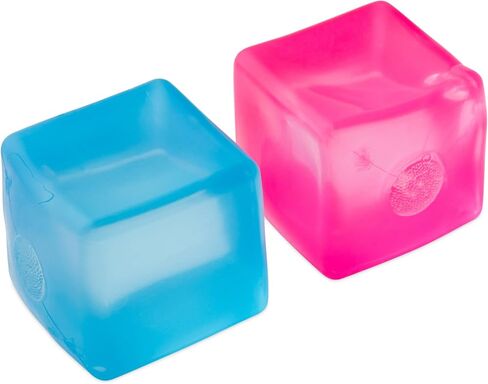 Squishy Stress Cube for Adults, Slow Rising Sensory Fidget Cube for Anxiety Relief, High Density Gel Squeeze Cube (Pink) in Kuwait