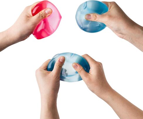 Squishy Stress Cube for Adults, Slow Rising Sensory Fidget Cube for Anxiety Relief, High Density Gel Squeeze Cube (Pink) in Kuwait