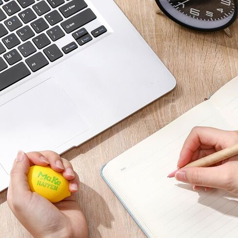 Jerify 36 Pieces Motivational Lemon Stress Balls Party Favors Mini Foam Inspirational Toys Lemons Relieve Balls Gifts for Home Carnival Party Bag Fillers Employee Coworkers Team in Saudi Arabia