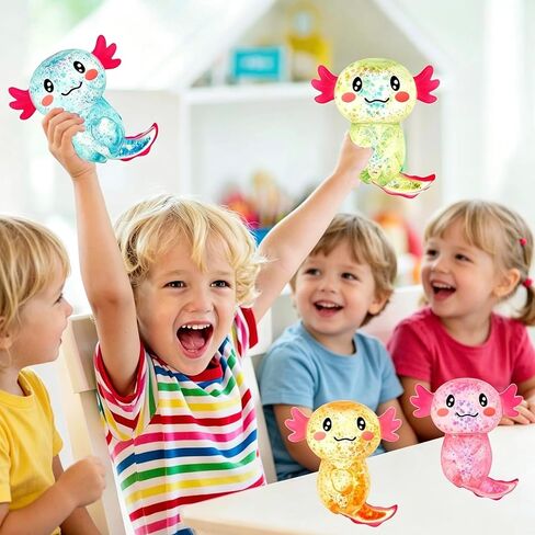 Axolotls Sensory Fidget Toy Sensory Squeeze Toy for Stress Relief, Soft Squeeze Decompression Dough for Adults Classroom Prizes & Party Favors (Pink) in Kuwait