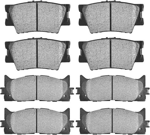 JLEO Front Rear Ceramic Brake Pads for 2007-2017 Toyota Camry/for 2008-2018 Avalon,Driver and Passenger Side for 2013-2017 Lexus ES300h / for 2007-2017 ES350 D1293 D1212 (8pcs) in Kuwait