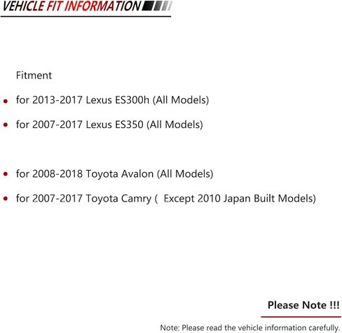 JLEO Front Rear Ceramic Brake Pads for 2007-2017 Toyota Camry/for 2008-2018 Avalon,Driver and Passenger Side for 2013-2017 Lexus ES300h / for 2007-2017 ES350 D1293 D1212 (8pcs) in Kuwait