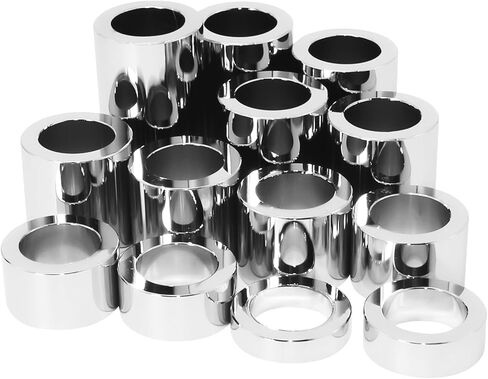 13 Pcs, 3/4" ID 1-1/8" OD Universal Wheel Axle Spacer Kit for Harley Touring Dyna Custom Bobbers Softail Sportster V-Rod Electra Glide Sportster 883 1200 Models in Saudi Arabia