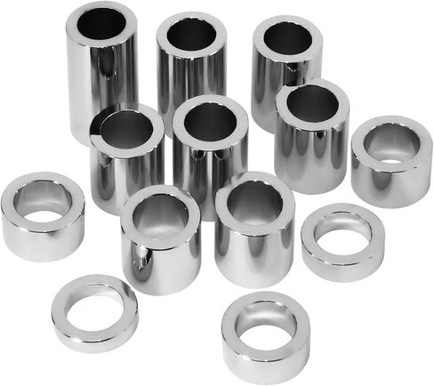 13 Pcs, 3/4" ID 1-1/8" OD Universal Wheel Axle Spacer Kit for Harley Touring Dyna Custom Bobbers Softail Sportster V-Rod Electra Glide Sportster 883 1200 Models in Saudi Arabia