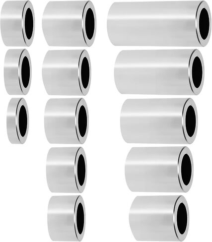 13 Pcs, 3/4" ID 1-1/8" OD Universal Wheel Axle Spacer Kit for Harley Touring Dyna Custom Bobbers Softail Sportster V-Rod Electra Glide Sportster 883 1200 Models in Saudi Arabia