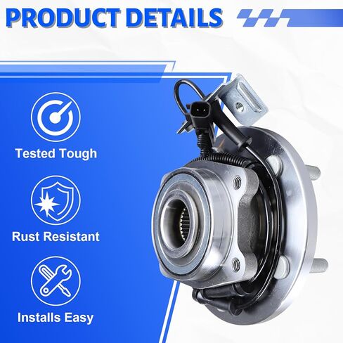 2 x 513273 Front Wheel Bearing Hub Assembly with 5 Lug ABS Compatible with VW Routan 2009-2014, Fit for Chrysler Town & Country 2008-2016, Fit for Ram C/V 2012-2015 in Kuwait
