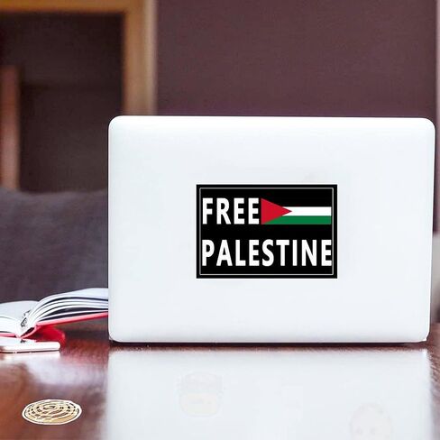 10 Pack Free Palestine Gaza Flag Arabic Freedom for Palestinians Stand with Israel Flag Support Israel Stickers Laptop Bumper Decal Window Waterproof Car Stickers in Saudi Arabia