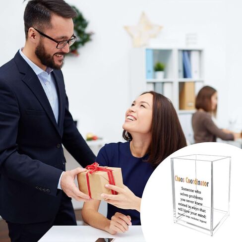 Chaos Coordinator Gifts for Women Men Office Easter Mothers Day Appreciation Gifts for Mom Boss Lady Manager Coworker Teacher Assistant Leader Boss Gift Chaos Coordinator Acrylic Pen Holder in Saudi Arabia