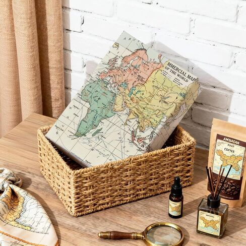 WRAPAHOLIC Vintage World Map Wrapping Paper Roll - Mini Roll - 17 Inch x 16.5 Feet - Antique Retro Wrapping Paper with World Map Design for Birthday, Travel Lovers, Graduation, Father's Day in Kuwait