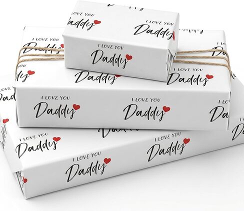 WAPLIGHAL Funny Father’s Day Wrapping Paper for Men Humorous Navy Blue Gift Wrap for Dad Grandpa Father’s Day Birthday Gifts 4 Sheets 28" x 40" in Saudi Arabia
