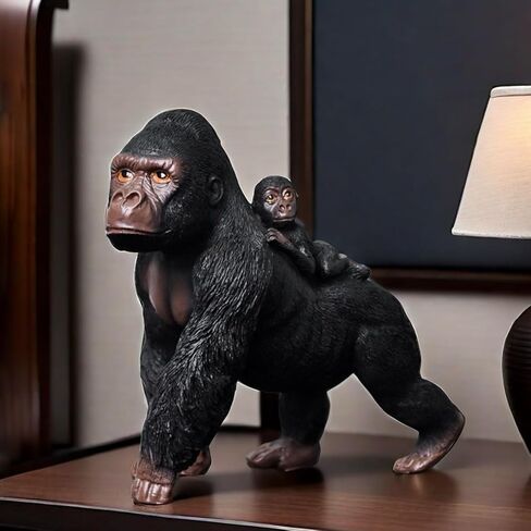 Gorilla Orangutan Statue Sculpture Frgurine Gifts for Gorilla Lover Office Home Living Room Decor Desk Accessories Decoration in Kuwait