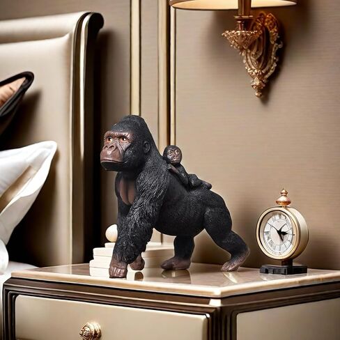 Gorilla Orangutan Statue Sculpture Frgurine Gifts for Gorilla Lover Office Home Living Room Decor Desk Accessories Decoration in Kuwait