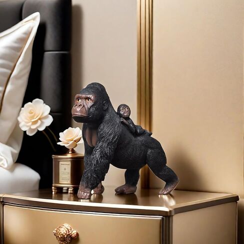 Gorilla Orangutan Statue Sculpture Frgurine Gifts for Gorilla Lover Office Home Living Room Decor Desk Accessories Decoration in Kuwait