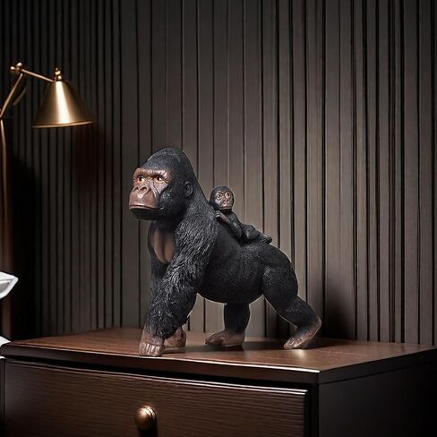 Gorilla Orangutan Statue Sculpture Frgurine Gifts for Gorilla Lover Office Home Living Room Decor Desk Accessories Decoration in Kuwait