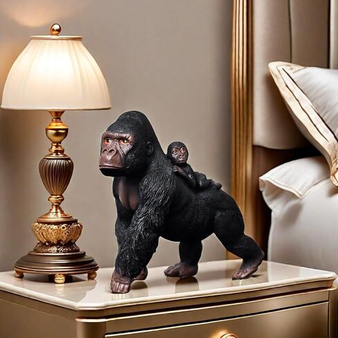 Gorilla Orangutan Statue Sculpture Frgurine Gifts for Gorilla Lover Office Home Living Room Decor Desk Accessories Decoration in Kuwait