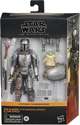 Star Wars The Black Series Din Djarin (The Mandalorian) and The Child in Kuwait