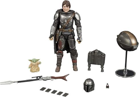 Star Wars The Black Series Din Djarin (The Mandalorian) and The Child in Kuwait