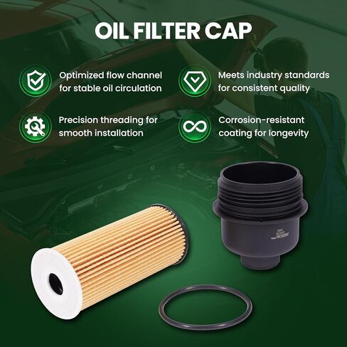 MOCA MO375 Oil Filter Cap Fit 2014-2020 for BMW i8 1.5L, 2016-2019 & 2023 X1 2.0L, 2017-2024 for Mini Cooper Countryman 1.5L, 2014-2019 Cooper 1.5L 2.0L in Kuwait