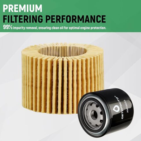GETOPAUTO AM39653 Oil Filter Compatible with John Deere 120, 400, 312, 314, 316, 317, 318, 322, 330, 332, 420, 430 and 737; F620, F687, F910, F911, F912 Replaces AM39653 79-5270 923-3014(set of 4) in Kuwait