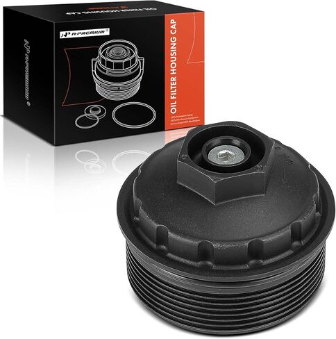 A-Premium Oil Filter Housing Cap Assembly Compatible with Volkswagen Jetta 2002-2004, Passat 2006-2010, Passat CC 2009-2010, Golf 2002-2005, CC, Eos, EuroVan, R32 & Audi A3 Quattro, TT Quattro in Kuwait