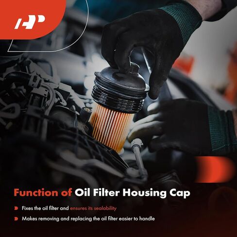 A-Premium Oil Filter Housing Cap Assembly Compatible with Volkswagen Jetta 2002-2004, Passat 2006-2010, Passat CC 2009-2010, Golf 2002-2005, CC, Eos, EuroVan, R32 & Audi A3 Quattro, TT Quattro in Kuwait