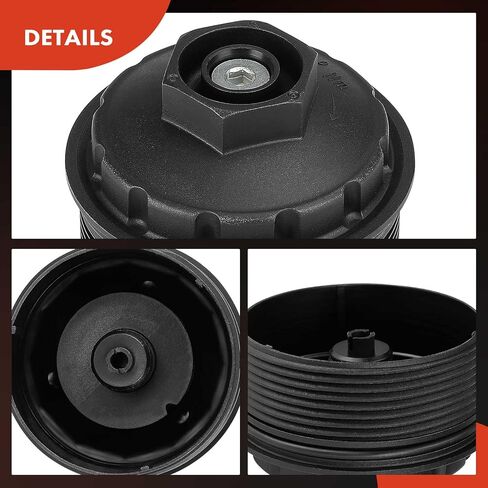 A-Premium Oil Filter Housing Cap Assembly Compatible with Volkswagen Jetta 2002-2004, Passat 2006-2010, Passat CC 2009-2010, Golf 2002-2005, CC, Eos, EuroVan, R32 & Audi A3 Quattro, TT Quattro in Kuwait