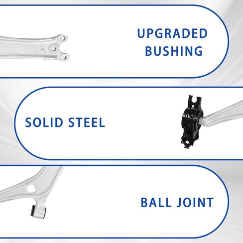 طقم تعليق POWERGEAR 12 قطعة ذراع التحكم الأمامي السفلي وصلة كروية ربط قضيب الربط مناسب لـ 2018-2022 Honda Accord in Kuwait