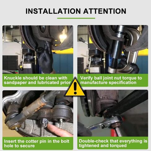 SCITOO 10pcs Front Suspension Kit Lower Upper Control Arm with Ball Joint fit 2005-2018 for Nissan Frontier for Pathfinder for Nissan Xterra with Tie Rod End Steering Boot in Kuwait