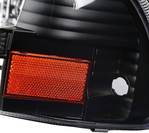 SPEC-D TUNING Led Crystal Headlights & Black Tail Brake Lamps for 1997-2004 Dodge Dakota Left + Right Pair in Kuwait