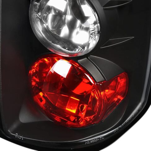 SPEC-D TUNING Led Crystal Headlights & Black Tail Brake Lamps for 1997-2004 Dodge Dakota Left + Right Pair in Kuwait