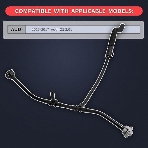 8R0121081AN Coolant Reservoir Hose to Radiator Overflow Tank Hose Compatible with Audi Q5 2013-2017 8R0-121-081-AN in Saudi Arabia