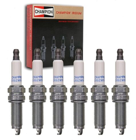 6 pc Champion Iridium Spark Plugs compatible with Jeep Grand Cherokee 3.6L V6 2016-2020 in Saudi Arabia