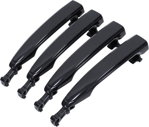 MOTOKU Black Exterior Door Handle Set for Toyota Camry Sienna Tacoma 4Runner Highlander Avalon for Lexus RX400h GX470 Front Rear Left Driver and Right Passenger Side in Kuwait