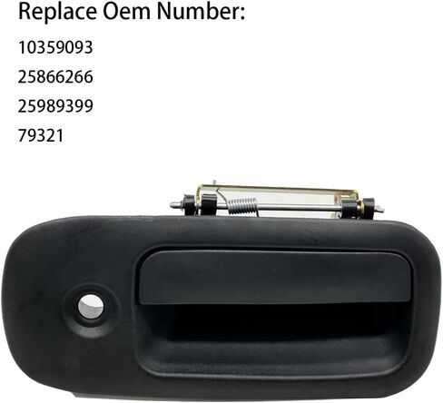 10359093 Exterior Door Handle for 1996-2009 Chevy Express/GMC Savana 1500 2500 3500 4500 Van,79321(Front Passenger Side,Textured Black) in Saudi Arabia