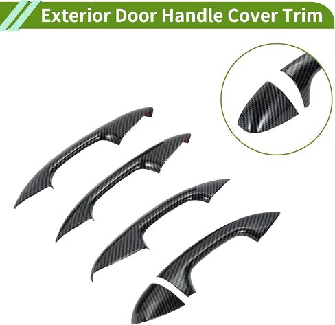 Exterior Door Handle Cover Trim Front Left Front Right Rear Left Rear Right Door Handle Cover for Mercedes-Benz C Class W205 2015-2021 in Kuwait