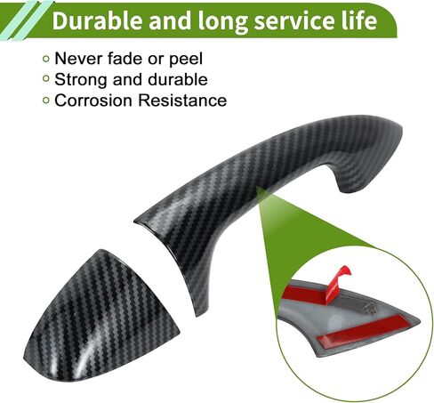 Exterior Door Handle Cover Trim Front Left Front Right Rear Left Rear Right Door Handle Cover for Mercedes-Benz C Class W205 2015-2021 in Kuwait