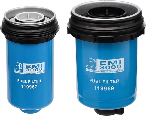 11-9967 & 11-9969 Fuel Filter Kit Spin-On Fuel Filter Compatible with Thermo King Precedent S Series S-600 S-610DE S-610M S-700 S-750i Replaces 119967 119969 in Kuwait